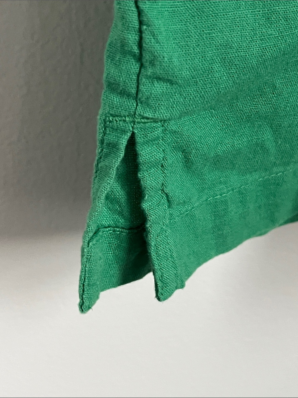 Liz Claiborne | Kelly Green V-Neck Crochet Trim Dolman Sleeve Tunic Size XL - Picture 8 of 16